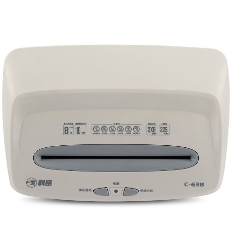 เครื่องทำลายเอกสารยี่ห้อ COMETรุ่นC-638 ทำลายเอกสารครั้งละ 8แผ่น 17L