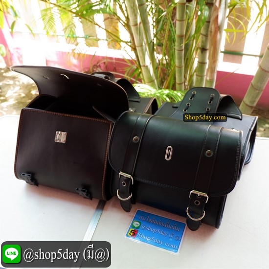 🔥 กระเป๋ารถมอเตอร์ไซค์ วินเทจ-คลาสสิค ✌️ มีสีดำ และ น้ำตาลไหม้