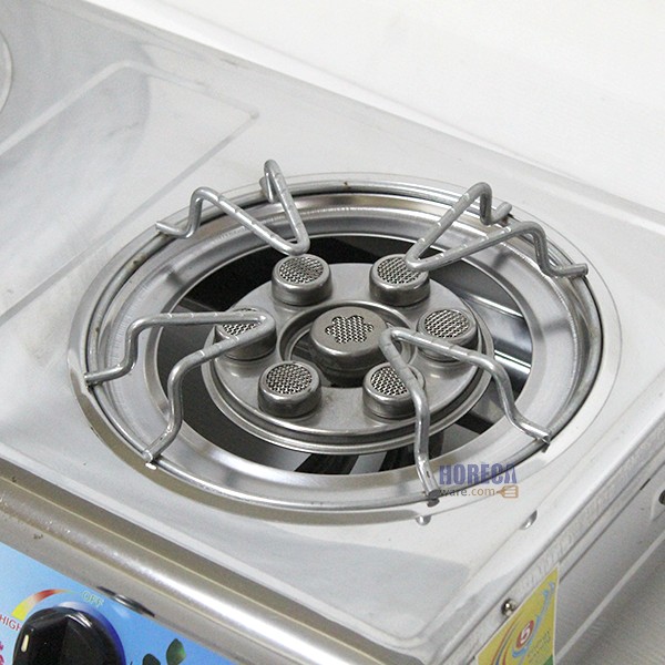 เตากล่องสเตนเลส หัวคู่ ขาลวด+หัว T-260 ไทยฟลาวเวอร์