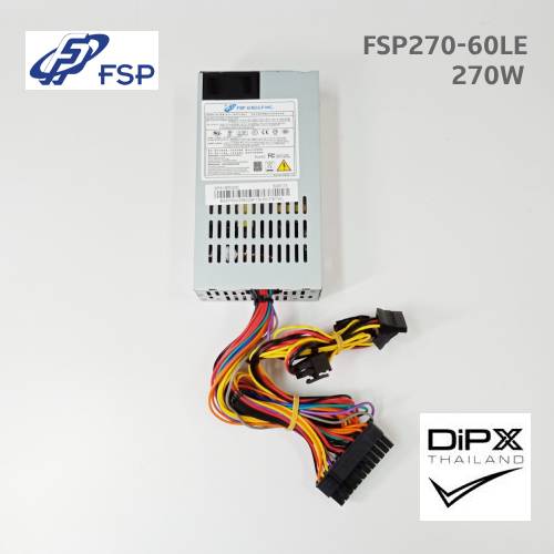 Power supply 1U FSP 270W (FSP270W-60LE) 20+4pin, 4pin, 2molex, 2sata (New)