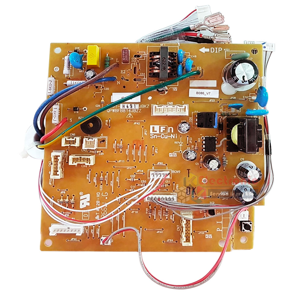 แผงบอร์ดควบคุมแอร์คอยเย็นSHARP-ชาร์ป รุ่น AH-XP24WHB-อะไหล่ใหม่แท้บริษัท