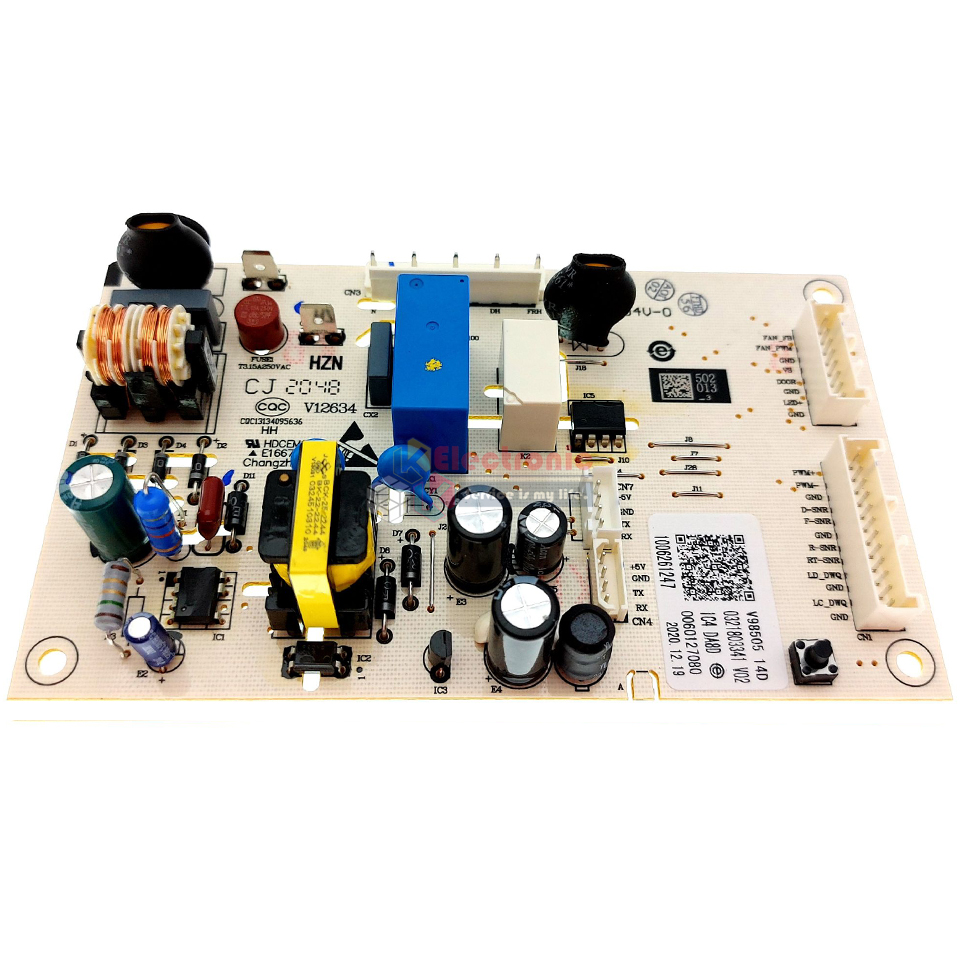 แผงตู้เย็นไฮเออร์ HAIER สำหรับรุ่น HRF-260MNIDL(SV)-พาร์ท 0060127089 อะไหล่แท้ รหัสที่บอร์ด0321803341