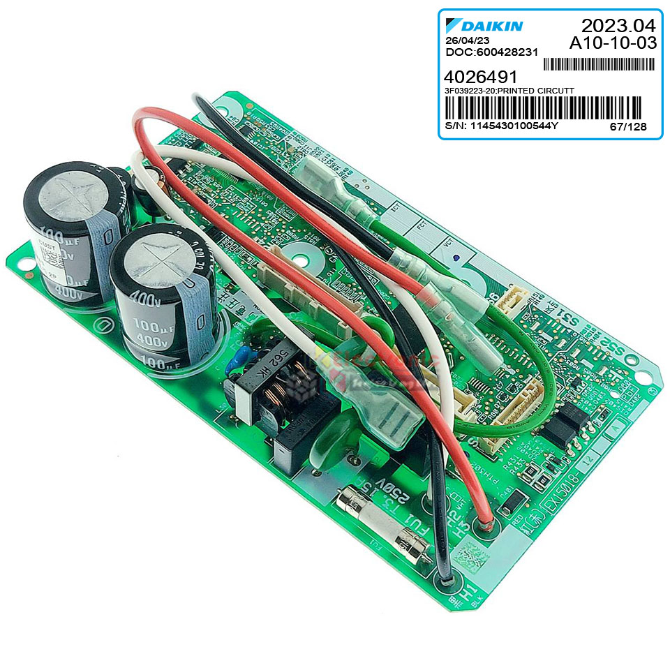 แผงบอร์ดแอร์คอยเย็นDAIKIN-ไดกิ้น รุ่น FTKQ09UV2S-อะไหล่ใหม่แท้บริษัท #อะไหล่แอร์DAIKIN