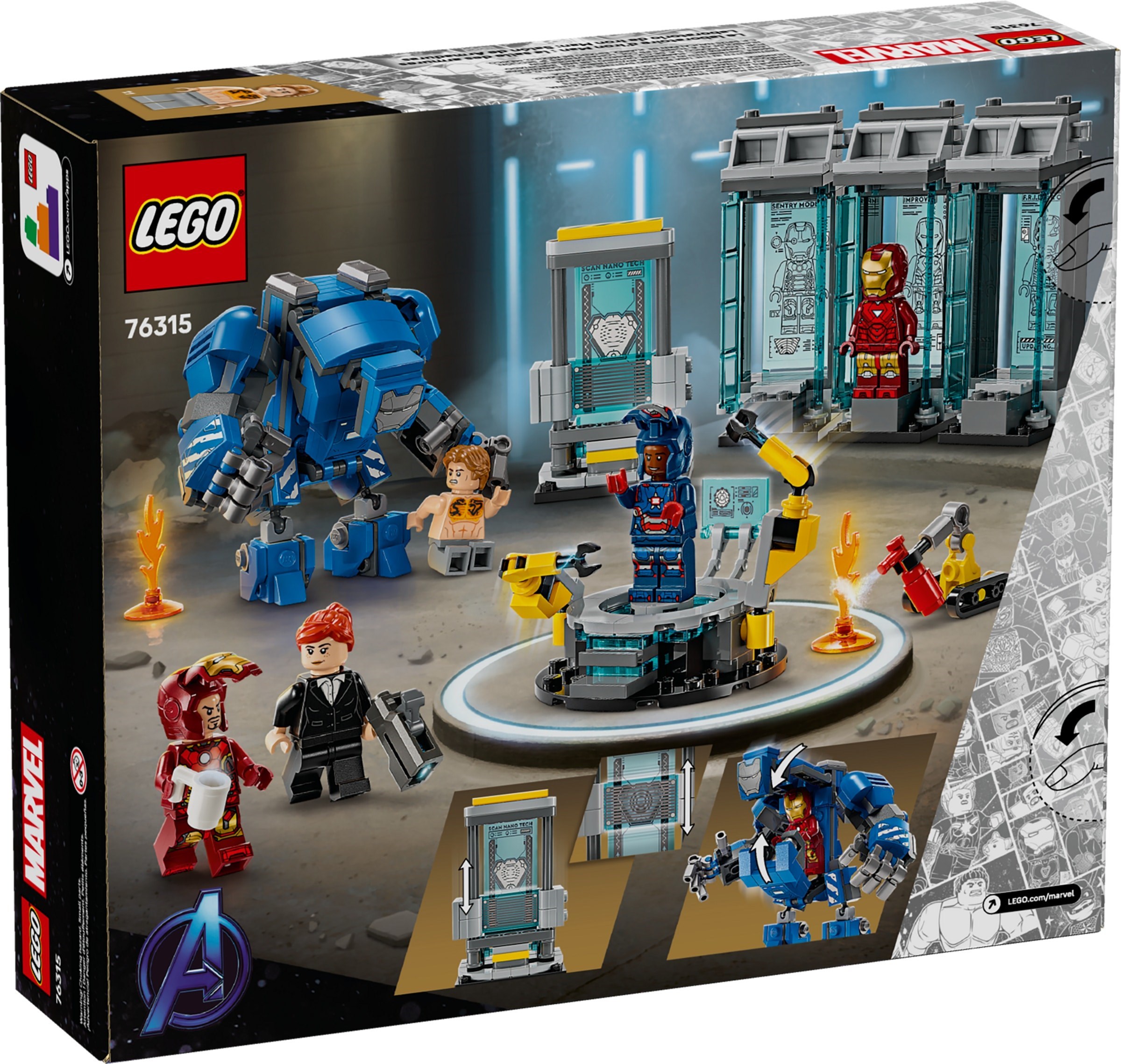 LEGO Super Heroes เลโก้ 76315 Iron Man's Laboratory: Hall of Armor