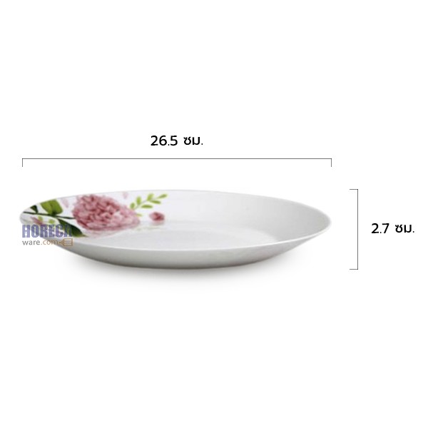 Shallow plate 10.5 inches [Hydrangea pattern] Standard Pro