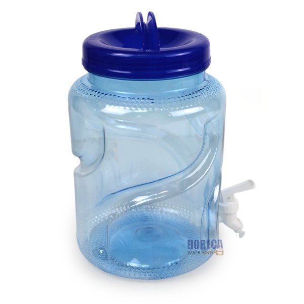 ถังใส สีฟ้า PET 5ลิตร มีก็อก(X01) เอสอาร์