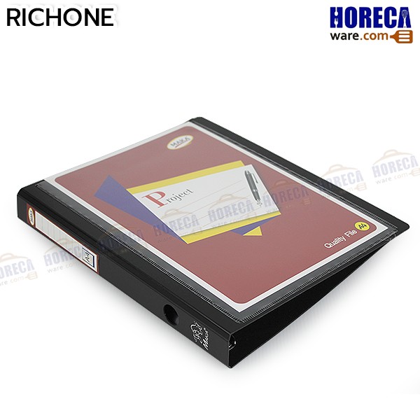 3-ring solid cover file + lock, Rich One