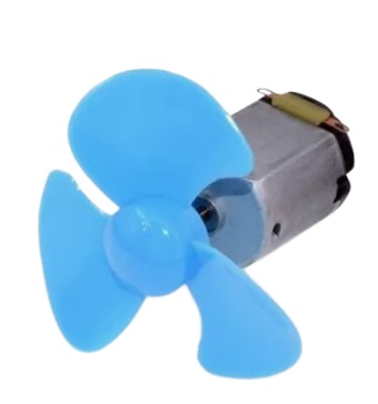 Blue Mini 70 มม. 3-Blade Plastic Propellers with 1.95 mm Hole for Toys Model