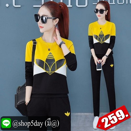 🔥 ชุดเซต 2 ชิ้น สุดเท่สไตล์กีฬา