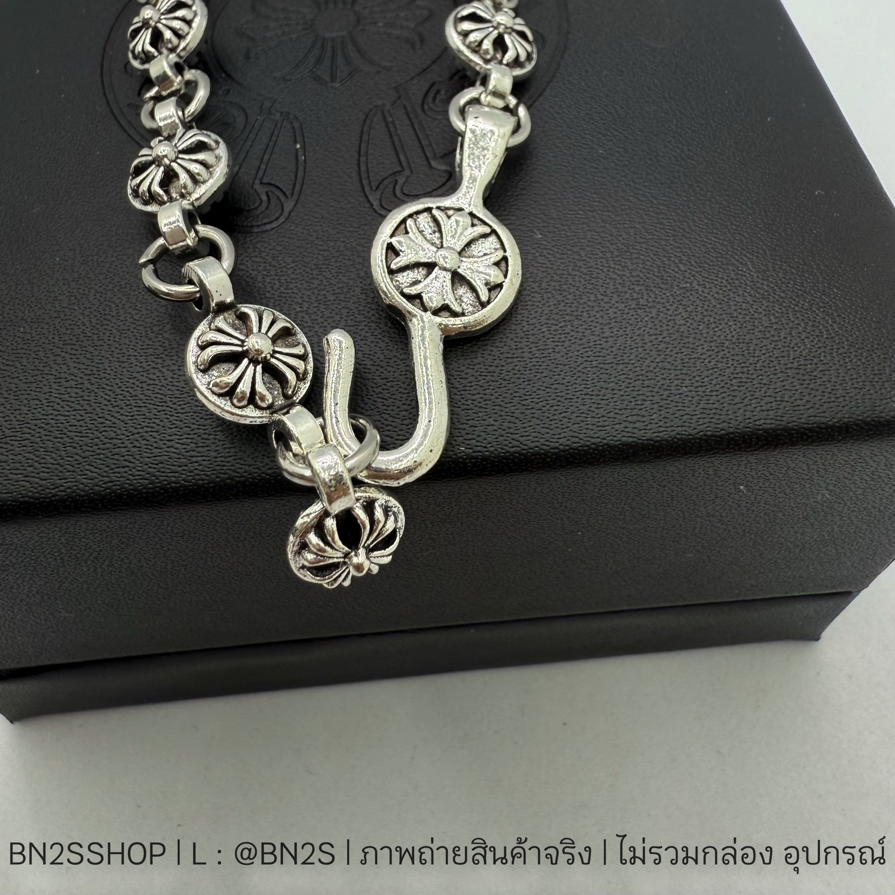 Chrome Hearts Ball Bracelet สร้อยข้อมือผู้ชายโครมฮาร์ท งานวินเทจ อะไหล่เงิน Must Have Item งานที่ต้องมีนะคะ ภาพงานจริง