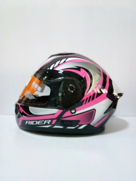 Rider หมวกกันน็อค รุ่น Hurricane แว่น 2 ชั้น นวมถายในถอดซักได้