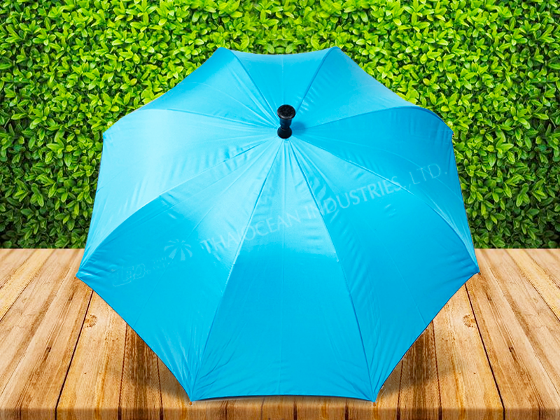 Leo ร่มยาวสปริงไม้เท้า ปลายกันลื่น ผ้า black uv กันรังสียูวี 99% ขนาด 24 นิ้ว