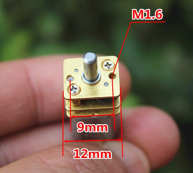3-6V 60 rpm DC Mini Micro N20 Gear Motor Full Metal Gearbox Large Torque
