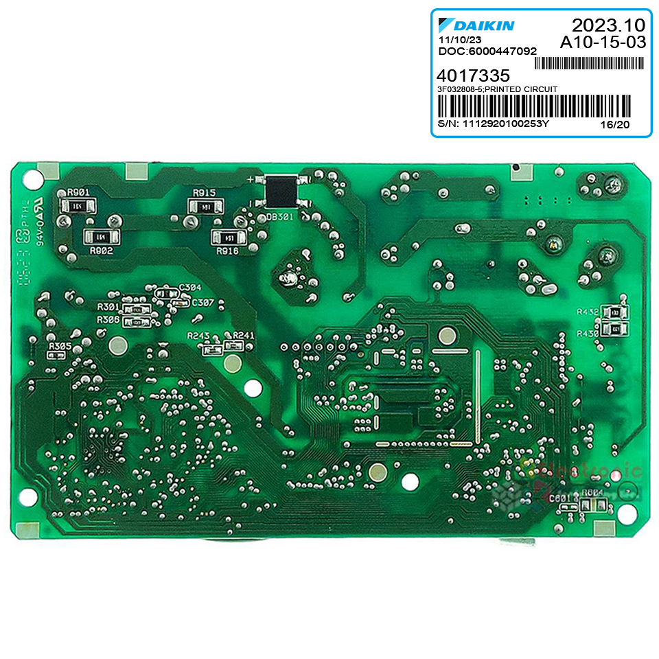 แผงบอร์ดแอร์คอยเย็นDAIKIN-ไดกิ้น รุ่น FTKC09QV2S/FTKC09RV2S-อะไหล่ใหม่แท้บริษัท #อะไหล่แอร์DAIKIN