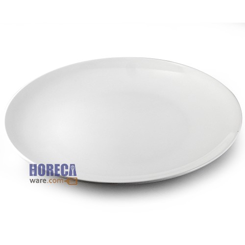 16-inch jumbo lotus leaf round plate, white, SB brand