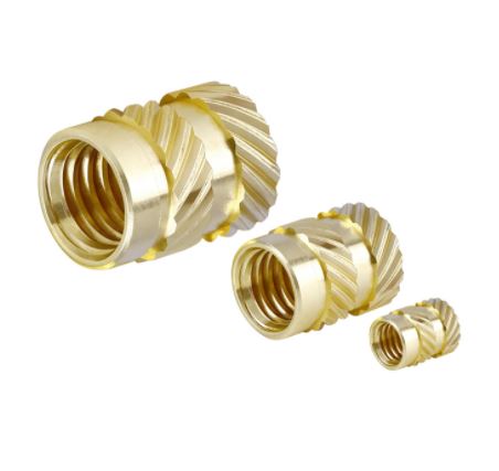 น็อตฝัง M4*8*6 mm. Brass Hot Melt Inset Nuts หัวน็อตแบบฝัง
