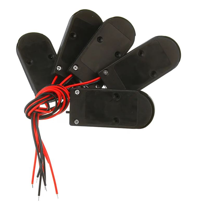 รางถ่านกระดุม 2ก้อน 6V มีสวิตช์เปิด/ปิด Button battery holder CR2032 LIR2032 two section 2 section 6V with line with cover with switch battery box