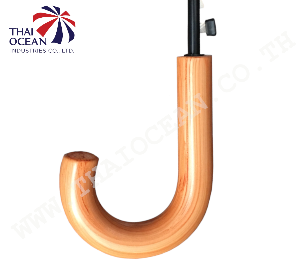 Leo ร่มพระสงฆ์ แบบยาวสปริง ด้ามงอใหญ่ ปลายกันลื่น ขนาด 28 นิ้ว ขนาดใหญ่ กางง่าย