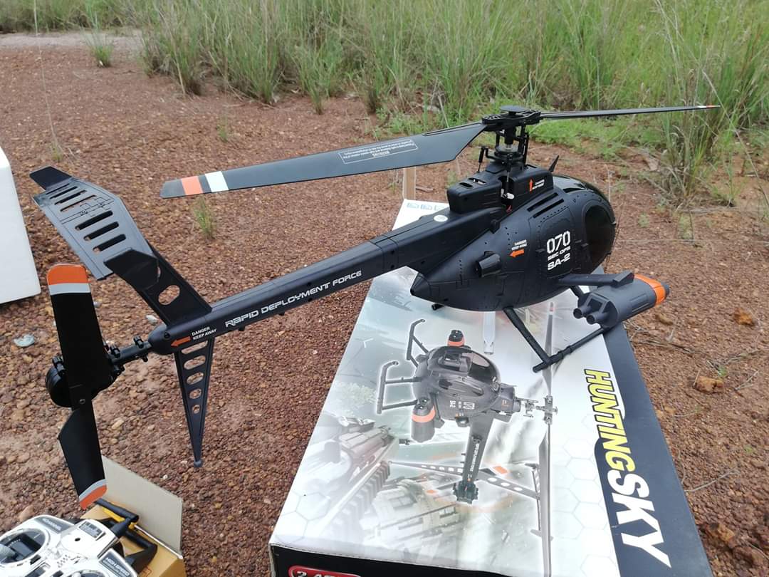 เฮลิคอปเตอร์บังคับวิทยุ FX070 Flybarless MD500