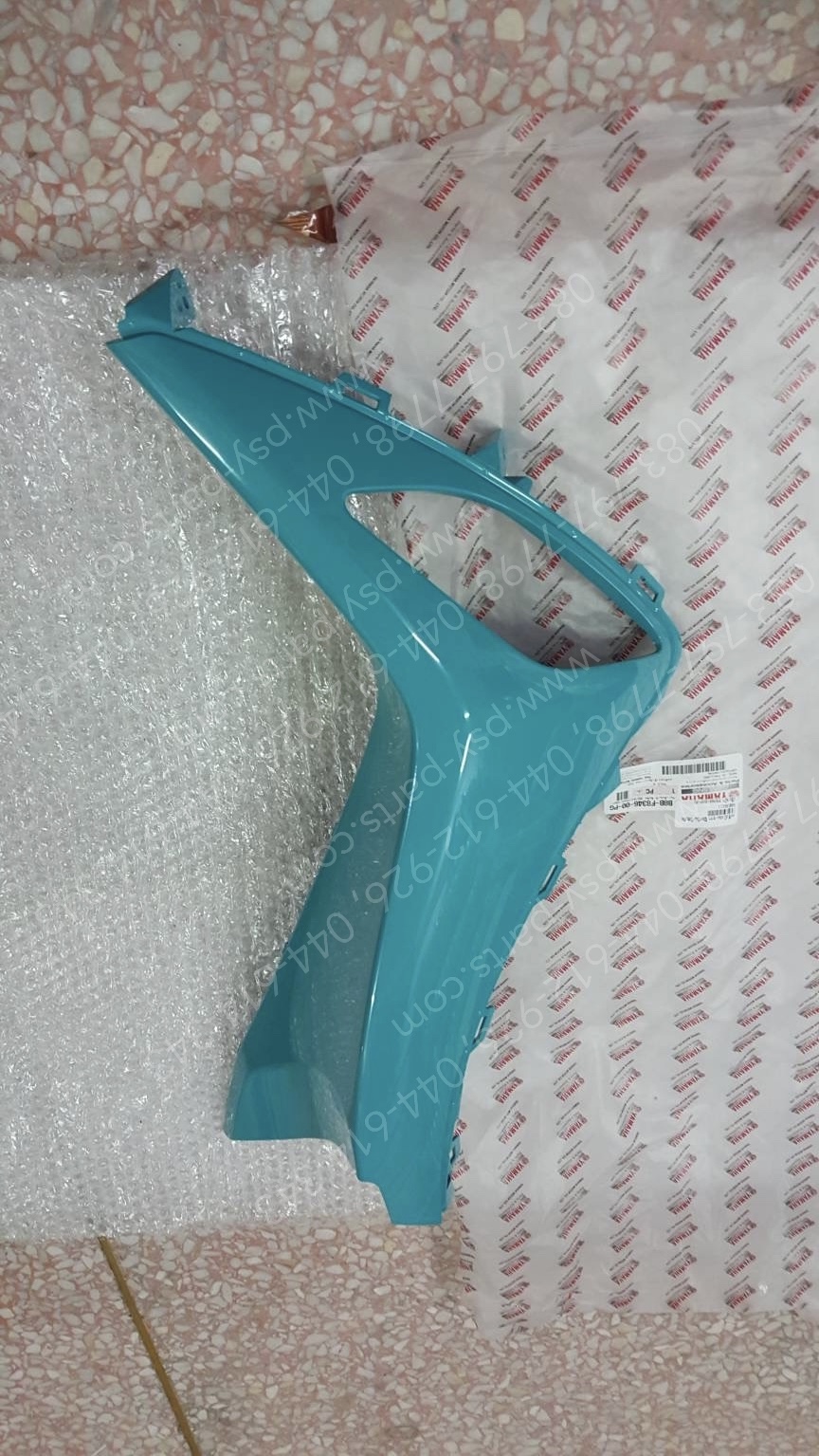 แฟริ่งบังลม-ขวา FILANO/HYBRID แท้ๆ สีเขียว TURQUOISE (1754) B8B-F8346-00-PG Yamaha