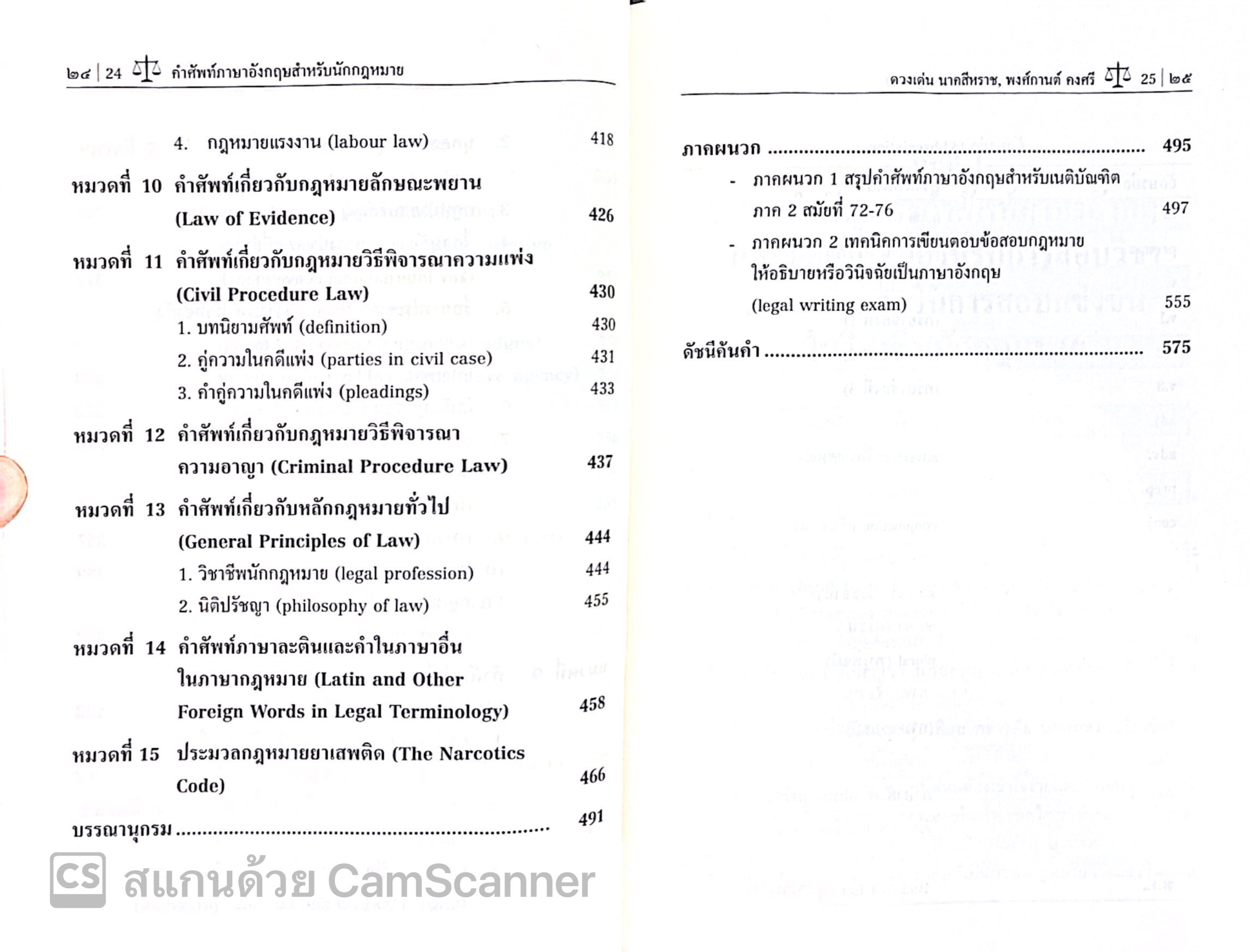 (ห่อปก)คำศัพท์ภาษาอังกฤษสำหรับนักกฎหมาย (รศ.ดร.ดวงเด่น นาคสีหราช,ผศ.พงศ์กานต์ คงศรี) ปีที่พิมพ์ พ.ย.2567 (ครั้งที่ 10)