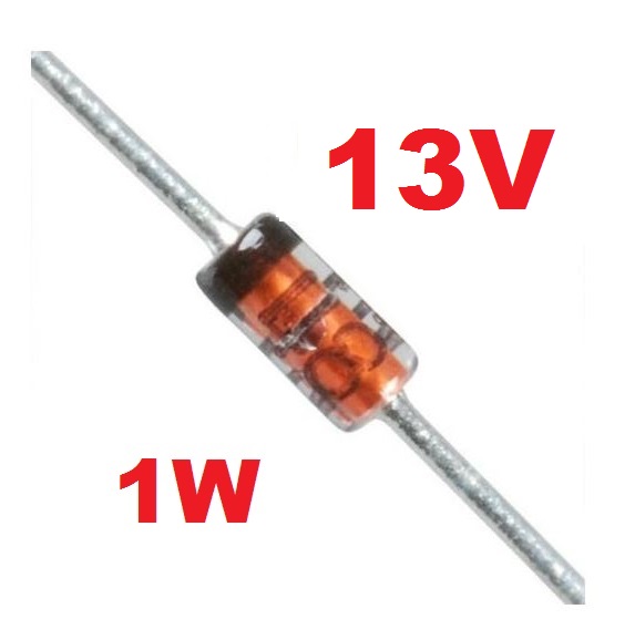 ซีเนอร์ไดโอด 1N4743A 13V 1W DO-41 zener diode