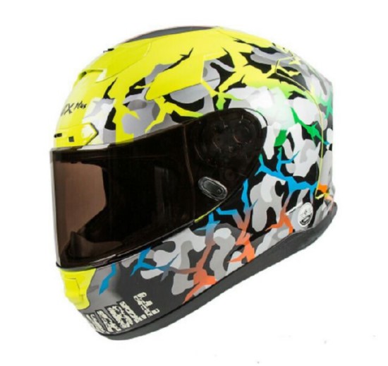 หมวกกันน็อค AVEX PLUS DIJIRO สีเหลืองลวดลาย