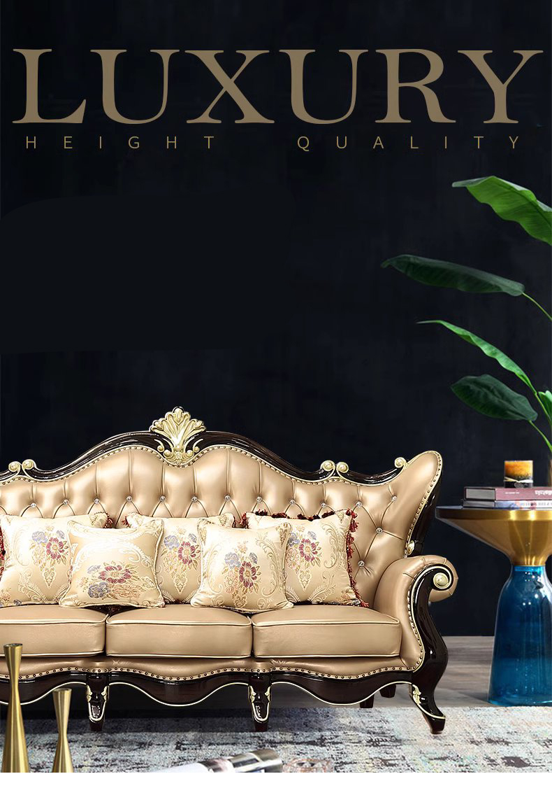 โซฟาหลุยส์ โซฟาหรู ชุดโซฟาหลุยส์ รุ่น Denia