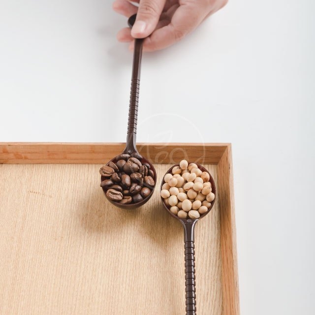 ช้อนตักนมผง Powder Spoon ช้อนตักผงก้านยาว Spoon สีน้ำตาล ช้อนตักผงกาแฟ ยาว 21.5cm /ชิ้น