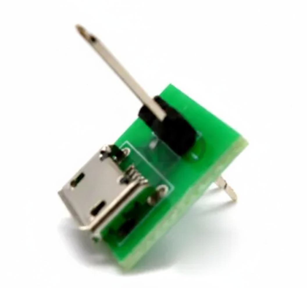 micro USB to Male 2.54mm double Pin Header converter module for power supply