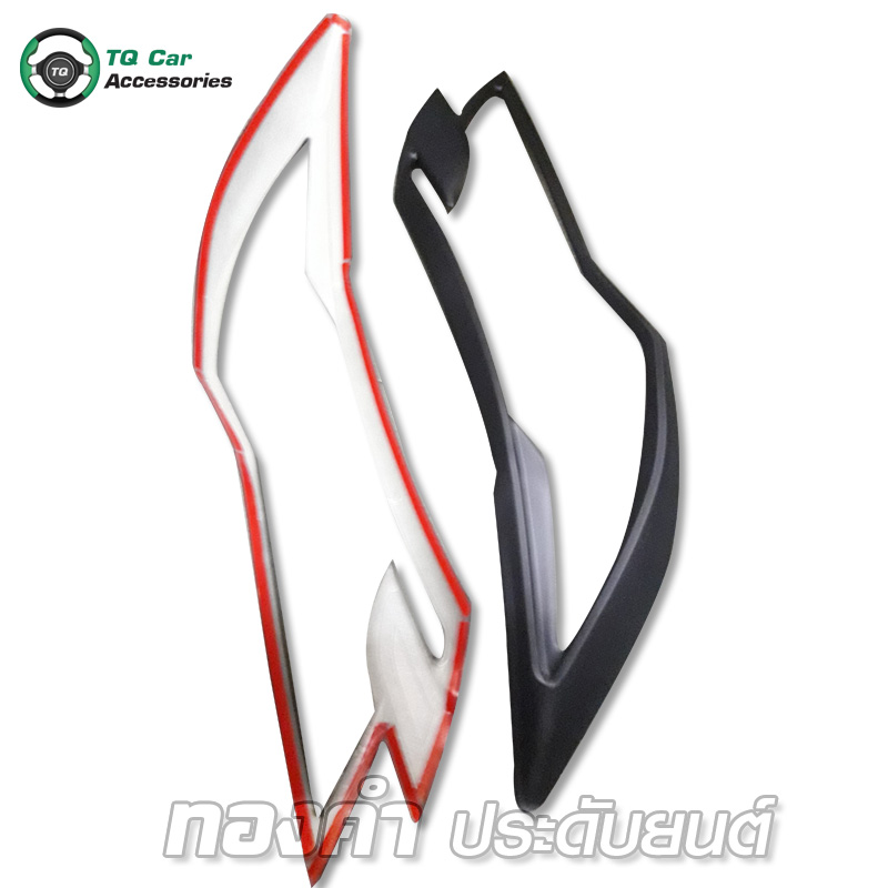 ครอบไฟหน้า MITSUBISHI PAJERO SPORT สีดำด้าน