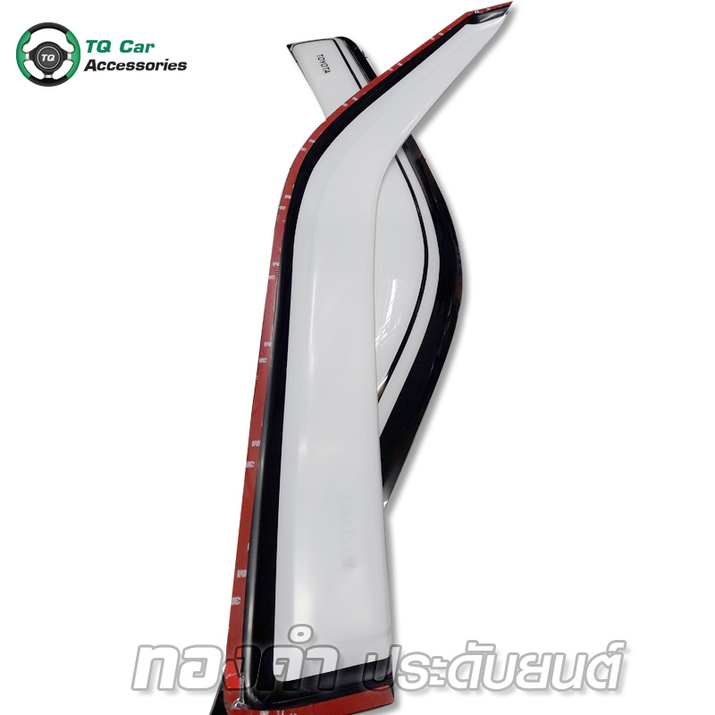 กันสาดรถตู้ TOYOTA สีขาว