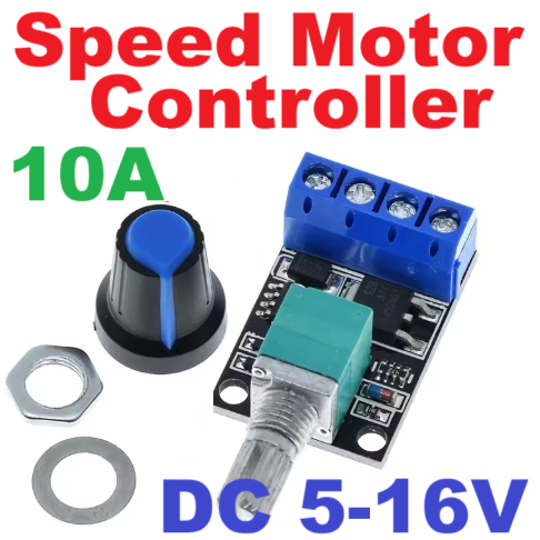 โมดูลปรับความเร็วมอเตอร์ DC 5V-16V 10A Voltage Regulator PWM DC Motor Speed Controller Governor Stepless Speed Regulator LED Dimmer Power Controller