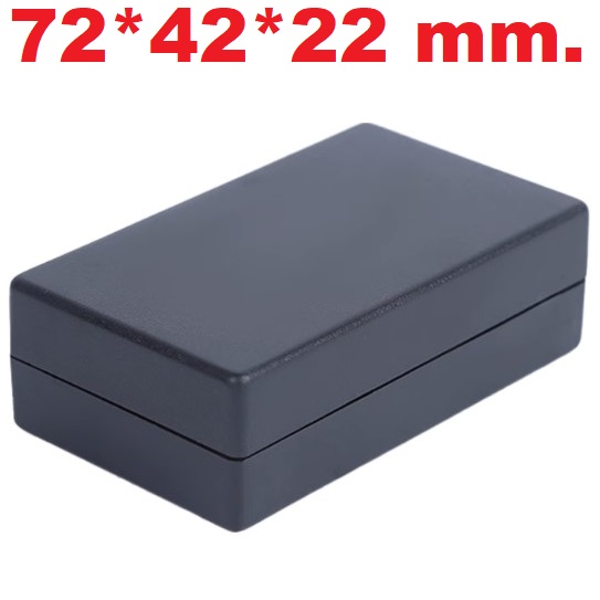 กล่องพลาสติก 72*42*22 mm. สีดำ (ไม่รวมน็อต) Plastic shell junction box instrument case over-wire box fixture box Black color (No screws)