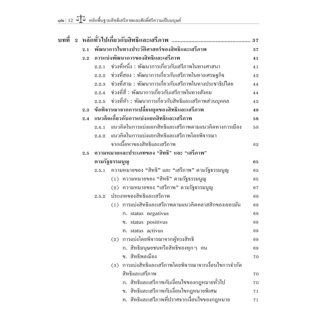 หลักพื้นฐานของสิทธิเสรีภาพ และศักดิ์ศรีความเป็นมนุษย์ /โดย : ศ.ดร.บรรเจิด สิงคะเนติ / ปีที่พิมพ์ : เม.ย.67 (ครั้งที่ 7)