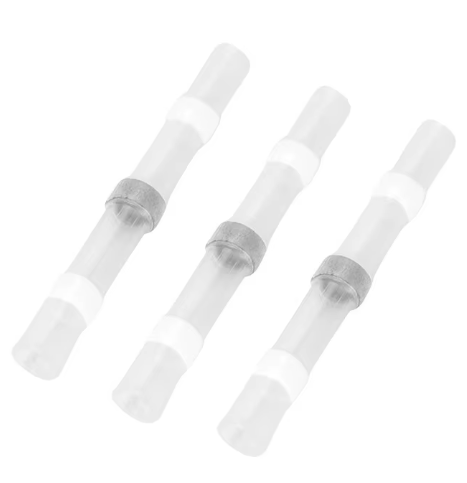 ท่อหดกันน้ำ แบบมีตะกั่วในตัว SST-S11 ขนาด 0.25-0.34 SQ.MM. แพ็คละ 10 ชิ้น White Solder Seal Wire Connectors 26-24 AWG solder ring heat shrink tube terminal waterproof