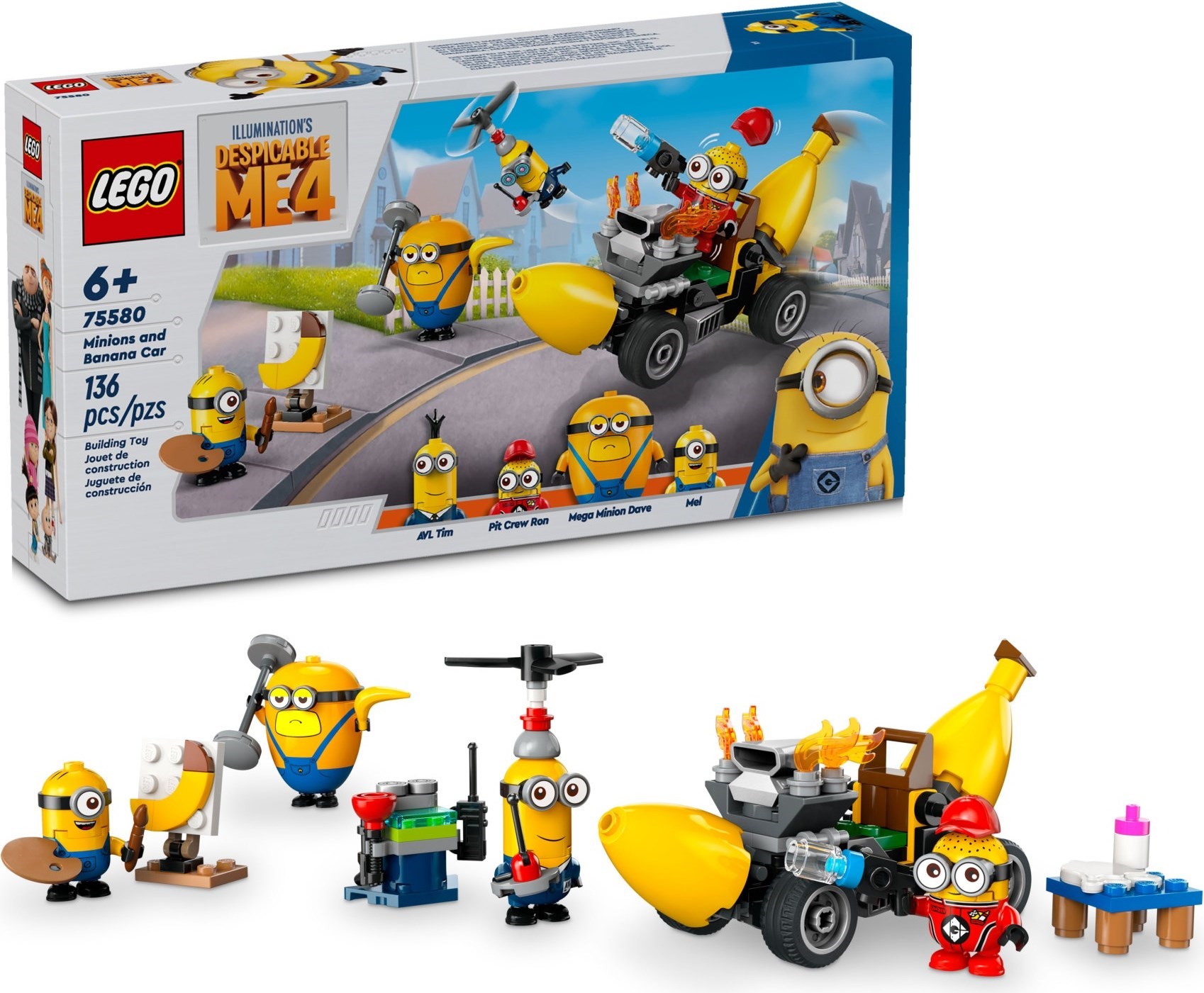 LEGO Minions THE RISE OF GRU DESPICABLE ME เลโก้ 75580 Minions and Banana Car