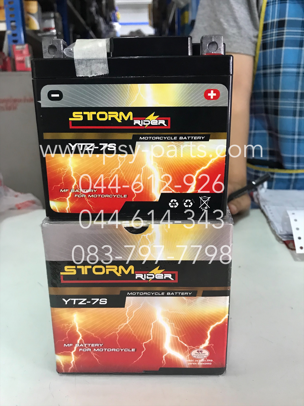 แบตเตอรี่ CBR 150, CBR 150-I, TRICITY, CB 150R, CLICK 125, CLICK 150, FINO 125, FIORE, MOOVE, PCX 125, PCX 150, SH 150-I, ZOOMER-X ปี 2015 STORM YTZ-7S