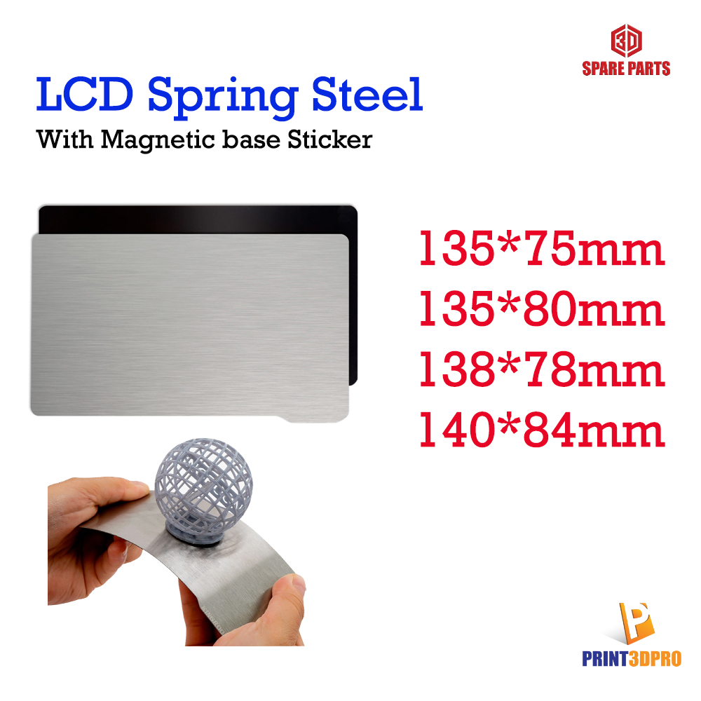 LCD Spring Steel With Magnetic Sticker For UV LCD Resin 3D Printer