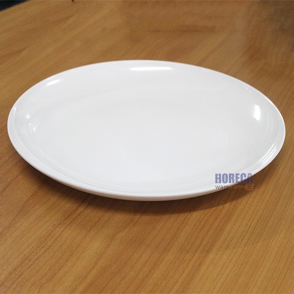 จานกลมใบบัว 10 นิ้ว สีขาว ตราเอสบี