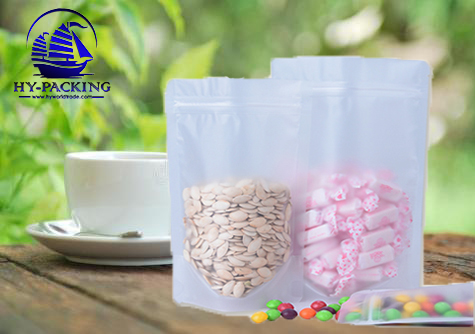 ถุงซิปล็อคขุ่น ตั้งได้ *****(50ซอง/แพค)*****