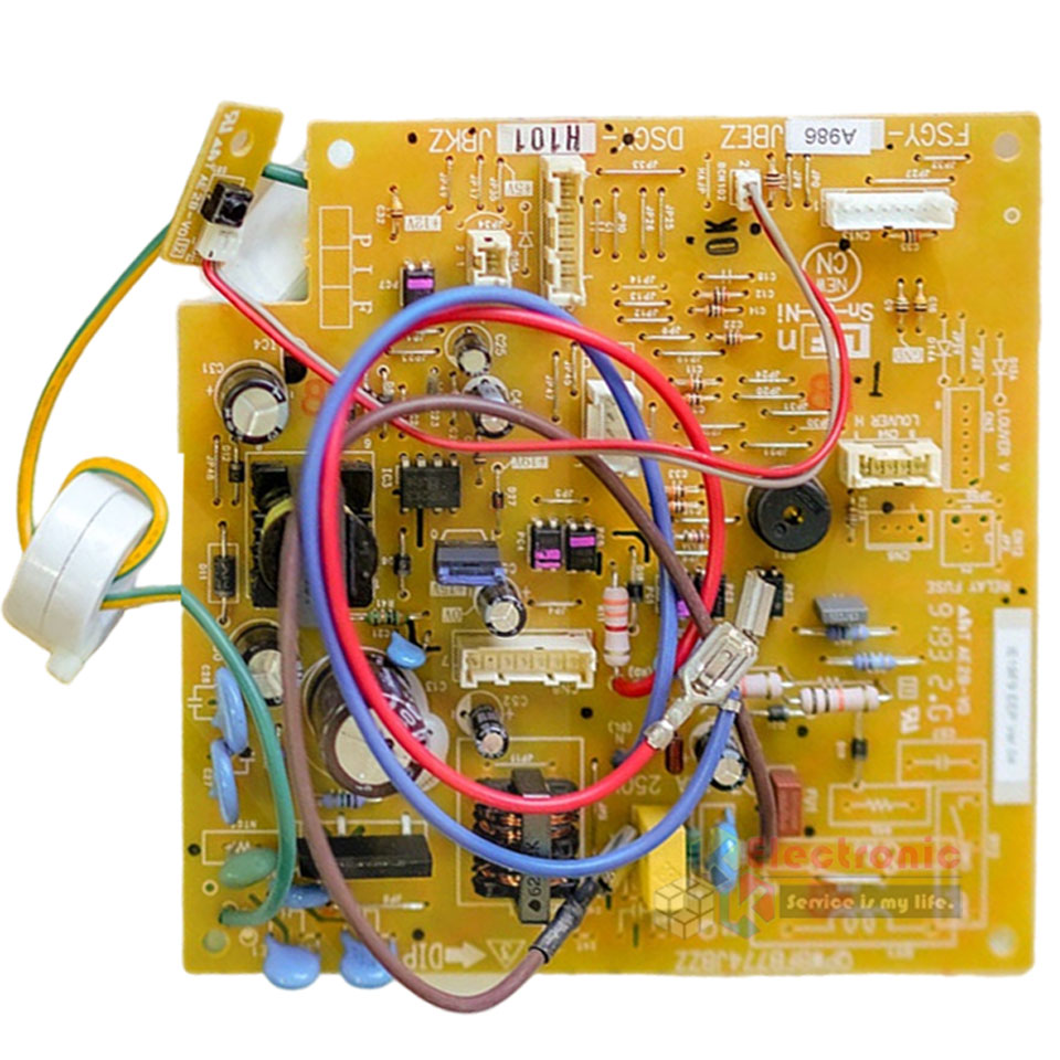 แผงบอร์ดควบคุมแอร์คอยเย็นSHARP-ชาร์ป รุ่น AH-GX24-อะไหล่ใหม่แท้บริษัท