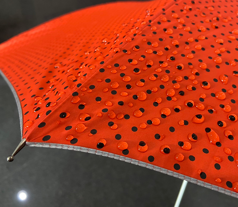 Leo ร่มอลูมิเนียมเบาพิเศษ เรียบหรู ขนาด 100 ซม. ลายจุด กางออโต้