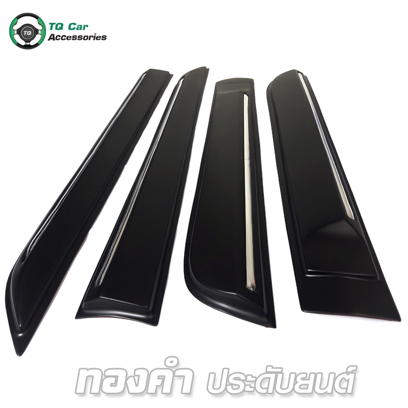 คิ้วกันกระแทก สีดำด้าน /ชุบ Ford Ranger 2012 -2015
