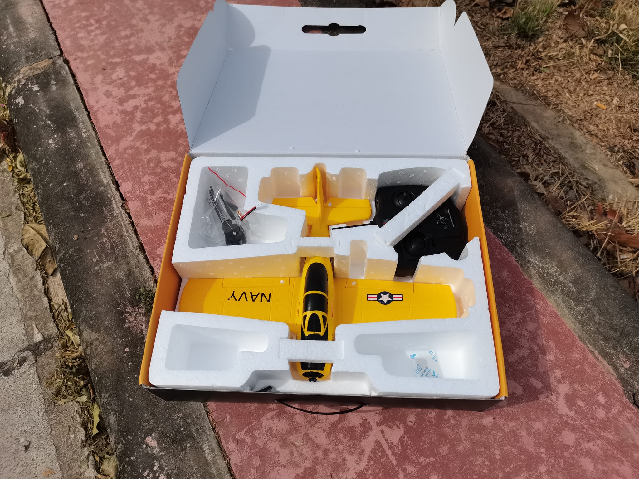 XK A210 TROJAN MINI T28 380mm Wingspan 2.4G 4CH 3D/6G โหมด Switchable 6 แกน Gyro เครื่องบินปีกกลาง EPP RC เครื่องบินชุดพร้อมเล่น