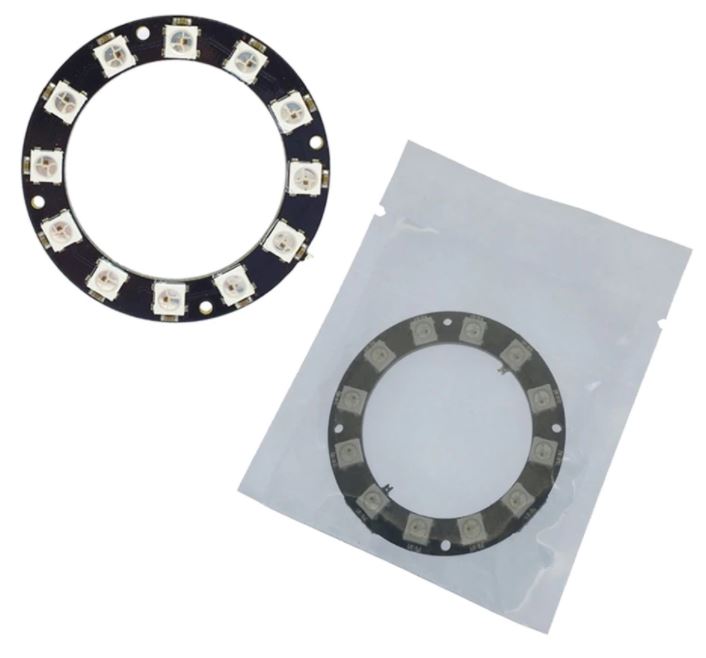 NeoPixel Ring 12 bit I2C interface WS2812 5050 RGB LED full color light ring development board circular big ring ขนาด 50mm