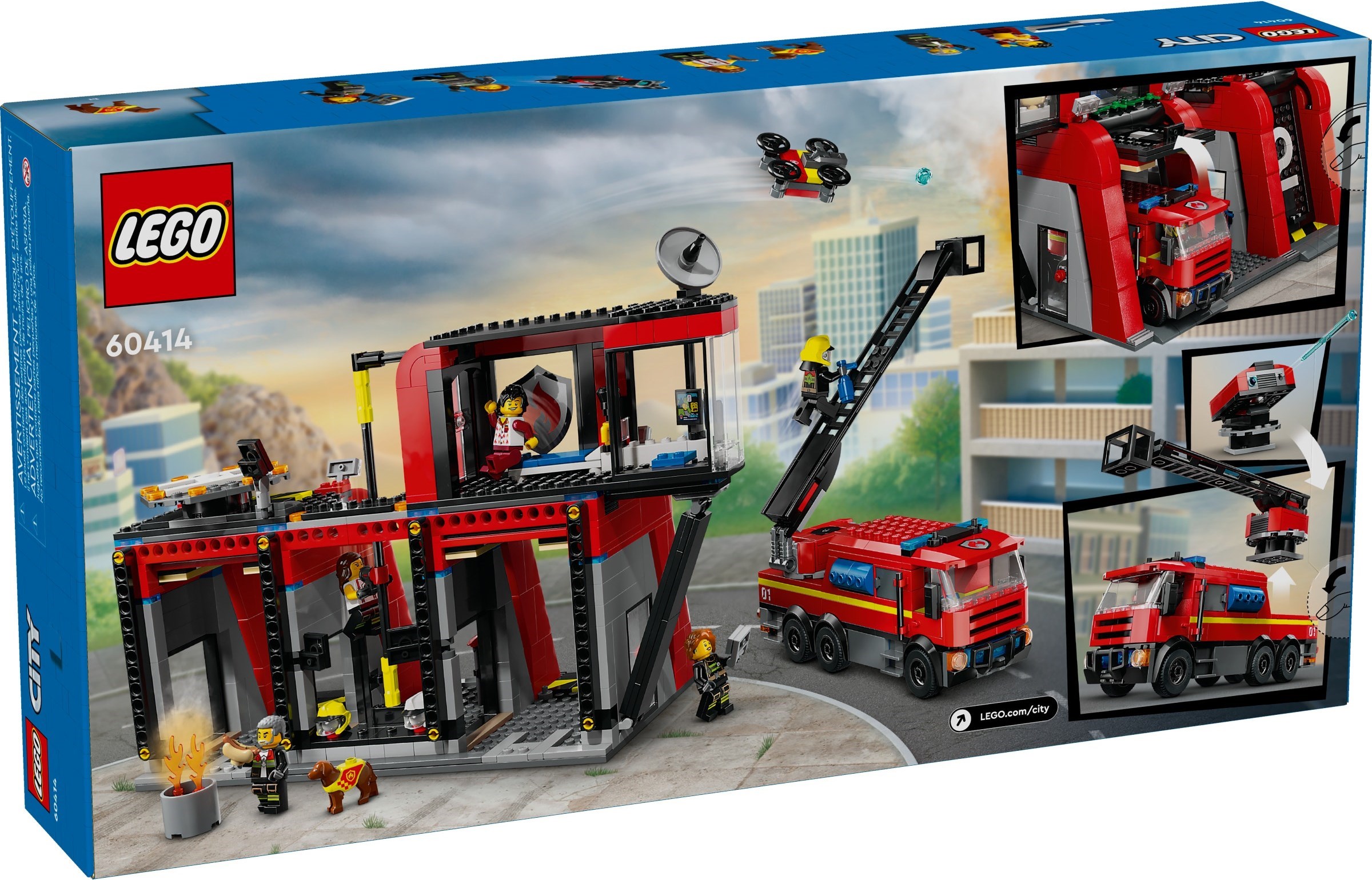 LEGO City เลโก้ 60414 Fire Station with Fire Truck