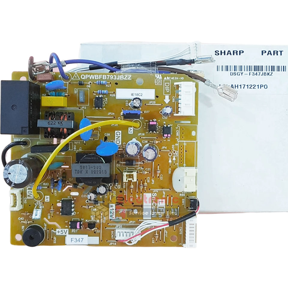 แผงบอร์ดควบคุมแอร์คอยเย็นSHARP-ชาร์ป รุ่น AH-R10-อะไหล่ใหม่แท้บริษัท