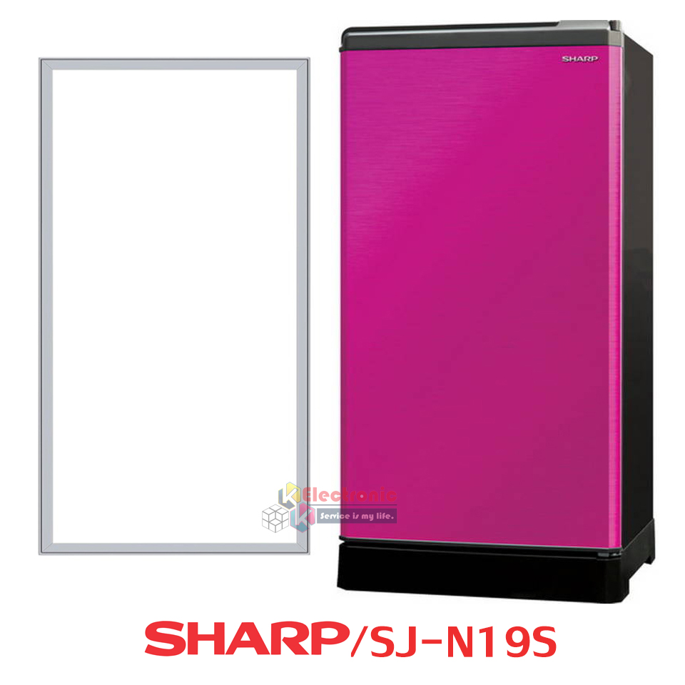 ขอบยางประตูตู้เย็น SHARP-(ชาร์ป)สำหรับรุ่น SJ-G19S/SJ-M19S/SJ-N19Sอะไหล่แท้ ใส่ง่าย ขนาด 50*90 เซนติเมตร