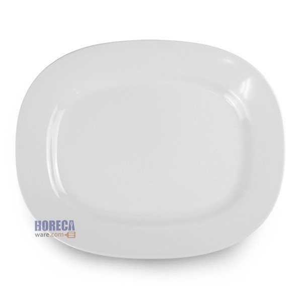 จานเปลเหลี่ยม 12 นิ้ว สีขาว P108-12 ตรายูนิคอน